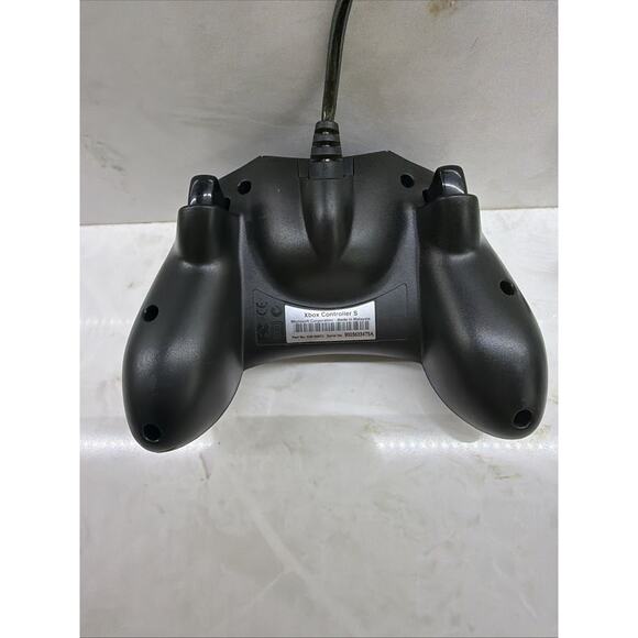 Original Microsoft Xbox S-Type OEM Black Wired Controller With Breakaway Cable - Picture 6 of 9